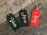 Personalized wood Christmas stacking name Tag, Wooden Christmas Ornament. Family keepsake or special family gift WoodArtSupply