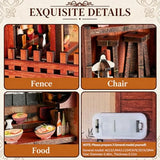 HYXBXSS Book Nook Kit, DIY Miniature House Dollhouse Kit for Adults and Teens, Booknook Tiny House Bookshelf Decor, Japanese Shop Building Kit 3D Wooden Puzzles, Gifts for Family and Friends