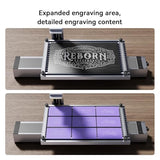 Longer Nano Slide Extension for Nano Series – Expands Laser Engraving Area to 120x330mm, Longer Laser Engraving & Cutting for Laser Engraver, Includes 5 Clamps for Enhanced Stability Longer