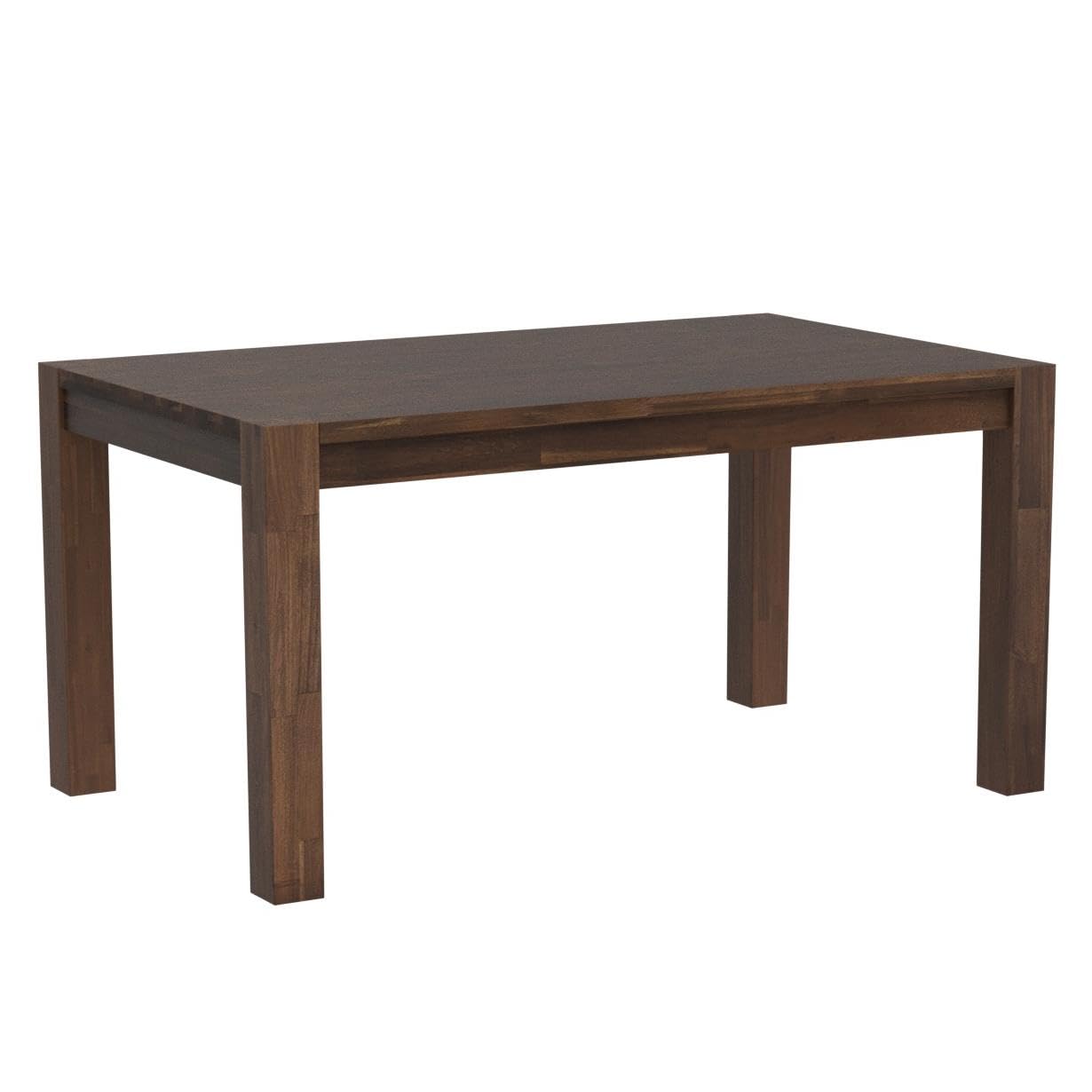 East West Furniture CN6-0N-T Celina Modern Kitchen Table - Rectangle Rustic Wood Dining Table , 36x60 Inch, Walnut - WoodArtSupply