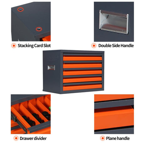 5 Drawers Drill Bit Dispenser Cabinet - Drill Bit Organizer Cabinet for 1/16" to 3/8" | Stackable Milling Cutter Storage Box for Drill Bit Storage DRIFFY
