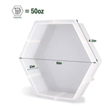 Large Silicone Molds for Resin, Actvty Hexagon Resin Molds, 9 Inch Upgraded Hexagon Silicone Molds for Flowers Preservation, Epoxy Molds for Resin Casting DIY Wedding Home Decors Actvty