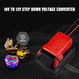 Mellif DC Power Adapter Compatible with Milwaukee 18V Battery, 18V to 12V Step Down Voltage Converter, 180W Inverter Automatic Buck Converter Regulator for Golf Cart Led Strip Light (Tool Only) Mellif