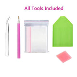 SHFICDJ 5D DIY Round Beads Diamond Painting for Adults American Flag Full Diamond Painting Picture Rhinestones by Number Kits for Room Home Wall Decor (11.8x17.7inch/30x45CM) SHFICDJ