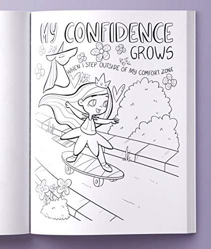 Hey Girl! A Unicorn Coloring Book for Girls: To Develop Gratitude and Mindfulness through Positive Affirmations BRIRILINE