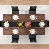 chartustriable 7PCS Dining Table Set for 4 5 6 People, 71" Large Long Wooden Kitchen Table with 6 Chairs (Brown, 71IN Table+6 PCS Chairs) chartustriable