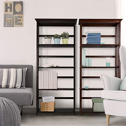 Casual Home Mission Style 5-Shelf Bookcase, Espresso Casual Home