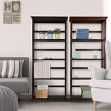 Casual Home Mission Style 5-Shelf Bookcase, Espresso Casual Home