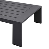 Modway Tahoe Aluminum Outdoor Patio Coffee Table in Gray Modway