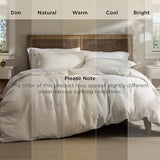 Bedsure Luxury Waffle Duvet Cover Queen Size - Textured Duvet Cover Set, Soft, Breathable Bedding Set (90"x90") with 2 Pillow Shams for All Season, Linen, Comforter Sold Separately Bedsure