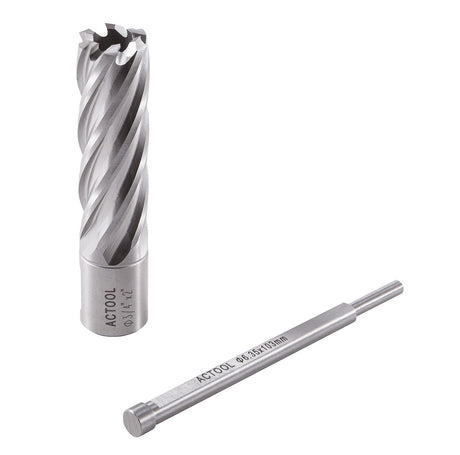 ACTOOL 3/4" Diameter × 2" Depth of Cut HSS ANNULAR Cutter with 3/4'' Weldon Shank ACTOOL