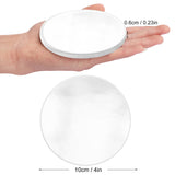 50 Pieces 4 Inch Sublimation Blank Ceramic Coasters, Glazed Ceramic Coasters, Ceramic Round Coasters with Cork Backing Pads for Painting, DIY Crafts, Sublimation, Circular, White. by GNIEMCKIN GNIEMCKIN