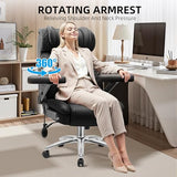 Office Chair Big and Tall, Desk Computer Chair for Heavy People, Oversized Executive Gaming Chair, Extra Wide 500LBS Ergonomic Comfy Office Chair with Adjustable Lumbar Support & 5D Flip Arms BestGlory