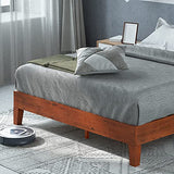 ZINUS Wen Deluxe Cherry Wood Platform Bed Frame - Sturdy, Stylish, No Box Spring Needed Zinus