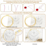 BEUNITONE 6 Set Moth Embroidery Kit for Adults Beginners, DIY Needlepoint Craft Kits with Instructions and Hoops, Complete Starter Set for Adults, Funny Hand Embroidery for Fabric and Home Decor