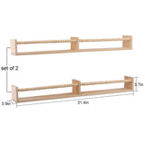 TUEGEGNS Nursery Book Shelves Wall Mounted Set of 2, 32 inches Wooden Floating Wall Bookshelves for Kids,Nursery Shelves for Bookshelf Wall,Kids Bookshelf for Kids Room, Bedroom and Study Room TUEGEGNS