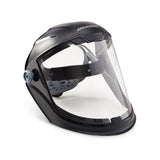 Jackson Safety Lightweight MAXVIEW Premium Face Shield - Mask with 370 Speed Dial Ratcheting Headgear, ANSI Z87.1, for Work, Grinding, Cutting - Anti Fog Coating - Clear Tint Jackson Safety