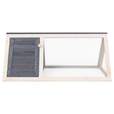 Fregramei Wooden Pet House, Wood Animal Rabbit Cage, Indoor Bunny Cage Chicken Coops, Pig House, Gray Wood,-156 Fregramei