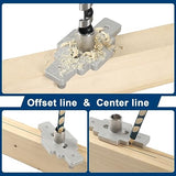 Floating Shelf Bracket Dowel Jig Kit with 1/2" x 9" Drill Bit, Self Centering Straight Hole Drill Guide for Installing Floating Shelf Hidden Bracket 1/2" X 6", 1/2" X 8" MaxxGeek