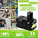 CaliHutt 【Upgrade】 18V 6.0Ah Replacement Battery for Ryobi ONE+ Plus 18V Battery High Capacity 18V Lithium-Ion Battery P102 P104 P105 P106 P108 P107 P109 for Cordless Power Tools… CaliHutt