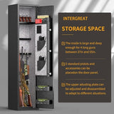 INTERGREAT 4-6 Rifle Gun Safe, Assembled Gun Safe Shotgun for Pistols and Home, Metal Gun Cabinet with Pockets for Handgun, 3 Adjustable Shelf, Firearms INTERGREAT