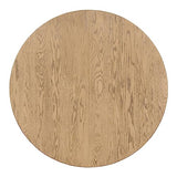 LUMISOL Extendable Round Dining Table Set for 4-6 People, Farmhouse Dining Room Kitchen Table Set with 4 Upholstered Chairs, 5-Piece Solid Wood Kitchen Table Set, Off White LUMISOL