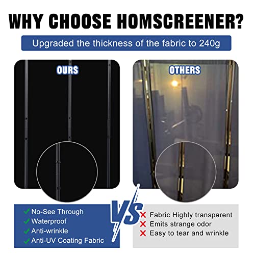 Room Divider 6FT Portable Room Dividers and Folding Privacy Screens, 88'' W Fabric Divider for Room Separation, 4 Panel Partition Room Dividers Screen HOMSCREENER
