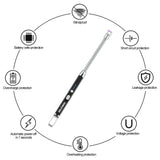 GRILLMATIC Windproof, Rechargeable, Flexible Neck, Lithium Ion, Electronic, Butane Free, Flameless, USB Grill Lighter GRILLMATIC