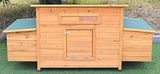 Omitree New 69" Wood Hen Chicken Duck Poultry Hutch House Coop Cage with 4 Nesting Boxes Omitree