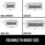 Gorilla Grip Heavy Duty Couch Cushion Support Board to Fix Sagging Sofas, 21.5"x70" Sofa, Thick Plywood Boards Add Strong Seat Supports, Stays in Place, Replacement Stuffing Under Couches, Gray Gorilla Grip