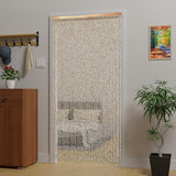 Transcosy Bamboo Beaded Curtain for Doorways Handmade Door Beads Boho Beaded Room Doorway Curtain Natural Wood Divider for Closet Entrance Window Decor (Nature, 90×190cm/35×75in) Transcosy