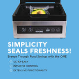 Avid Armor - Chamber Vacuum Sealer Machine USV1 Ultra SeriesONE, Food Sealer for Wet Foods, Meat Sealers, Packing Machine, Compact Vacuum Chamber Sealer with 10-Inch Vacuum Sealer Bar Avid Armor