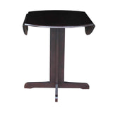 International Concepts Dual Drop Leaf Dining Table, 36-Inch, Espresso IC International Concepts