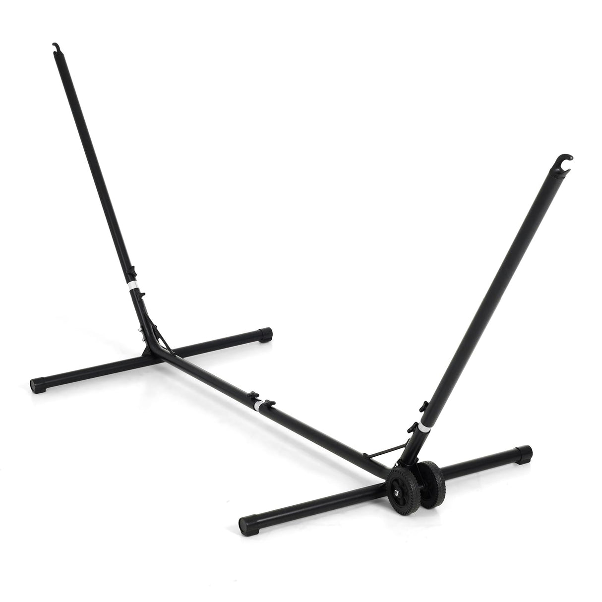 Backyard Expressions Adjustable One Size Fits All Hammock Stand with Wheels – 9FT Steel Heavy Duty Portable Frame, 450 lb Capacity, Easy No-Tool Assembly BACKYARD EXPRESSIONS PATIO · HOME · GARDEN