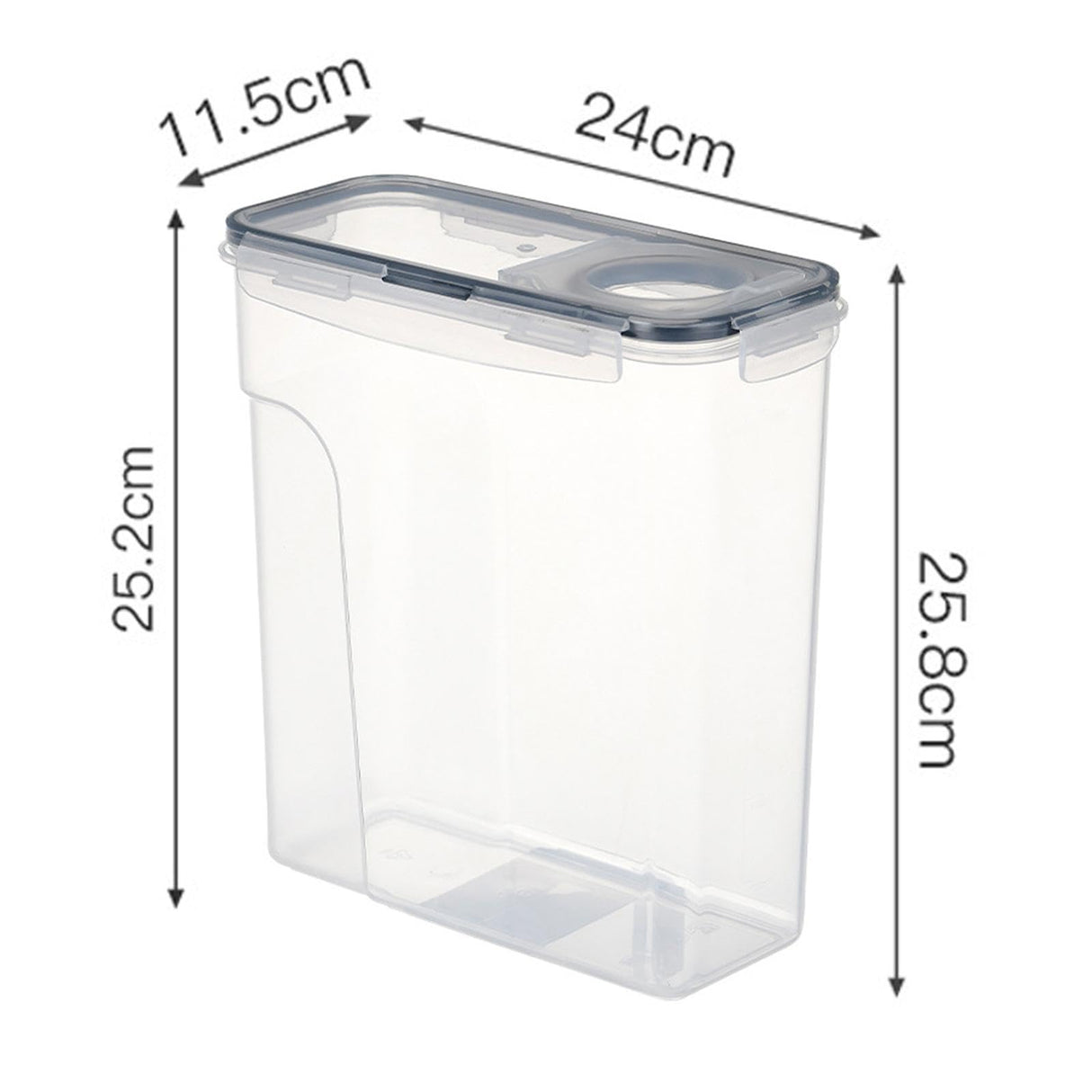 3D Printer Filament Dryer Box Food Canister 4L Multifunctional Keeping Filament Dry Food Storage Container for 1kg Filament and Pla Filament, Black no Holder MagiDeal