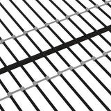 DHP Miles Low Metal Bunk Bed Frame for Kids, With Built-in Ladder, High Guardrail and Metal Slats, Floor Bed Bottom Bunk, No Boxspring Required, For Small Spaces, Twin-Over-Full, Black DHP