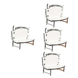 STOBOK White Embryo Chair Dining Table Bench Christmas Crafts Chair Sublimation Memorial Bench Blanks ornament Chair Decor for Tabletop Home Decor, Personalized Photo Frame Sublimation 4pcs. STOBOK