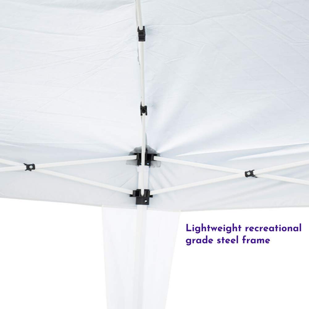 Impact Canopy 10' x 10' Canopy Tent Gazebo with Dressed Legs, White IMPACT CANOPY