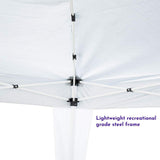 Impact Canopy 10' x 10' Canopy Tent Gazebo with Dressed Legs, White IMPACT CANOPY