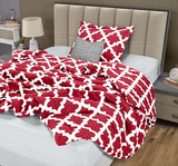 Twin Comforter Set 2 Piece Red by Utopia Bedding, Printed Comforters Twin Size, Bedding Comforters Sets, Down Alternative Soft Bed Set, 1 Comforter (64 x 88 inches) 1 Pillow Shams (20 x 26 inches) Utopia Bedding