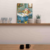 Relaxing Spa Dog Paint by Number for Adults Beginner and Kids Funny Cute Puppy Bubble Bath Paint by Number Kit on Canvas Pictures for Home Wall Decoration Drawings Gifts 16x20 Inch (Frameless) Aihonmin
