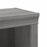 Bush Home Saratoga Tall 5 Shelf Bookcase - Set of 2 in Modern Gray Bush Home