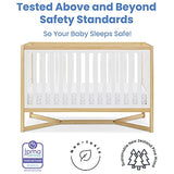 Delta Children Tribeca 4-in-1 Baby Convertible Crib, Bianca White/Natural Delta Children