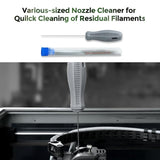 Creality 3D Printer Tool kit, 74 Pcs 3D Printer Accessories for 3D Printer Tool Wrap Kit Pro Contain Nozzle Cleaners, Multi-Functional Screwdrivers and Wrenches, Deburring Tools and Storage Bag Wolias