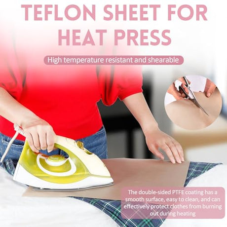 QUKLOGEN Sublimation Shirts Tool Kits Shirt Measure Ruler Set Reusable Round Neck and V Neck Alignment T Shirt Guide Ruler Teflon Sheet for Heat Press 12 x 16in Heat Resistant Tape QUKLOGEN