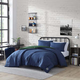 Nautica - Twin/Twin XL Comforter Set, Reversible & Ultra-Soft Bedding, Deep Pockets, 5 Piece Bonus Bed Set with Matching Bed Sheets, Pillowcase, & Tote Bag (Captain's Blue/Green) Nautica