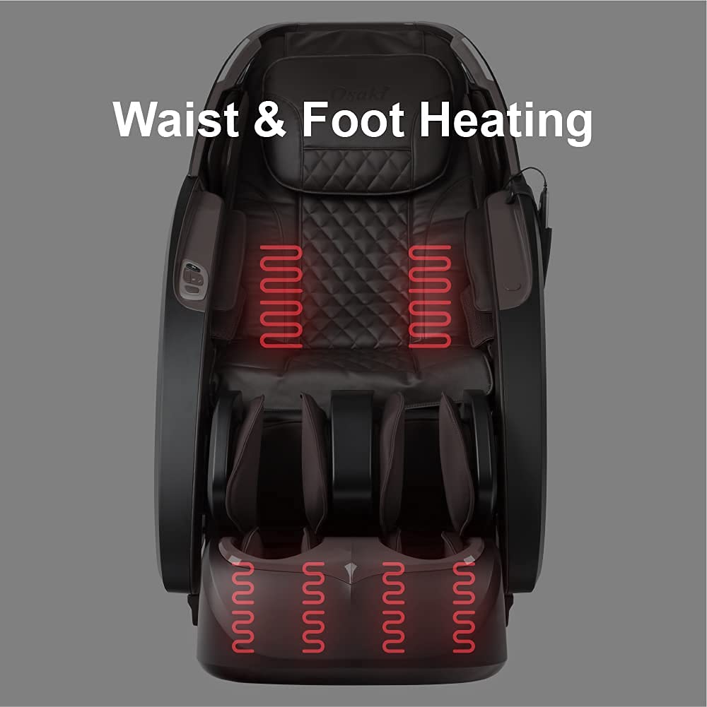 Osaki OS-Pro 3D Tecno | Brown | Full Body Massage Chair | 3D SL-Track Full Body Massage Chair | Zero Gravity | Lumbar Heating | Bluetooth Speakerㅣ Dual Foor Rollers (Light Brown) Osaki