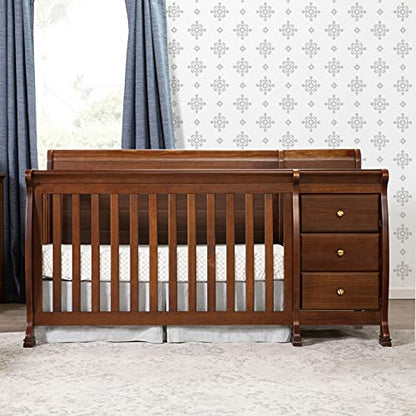 DaVinci Kalani 4-in-1 Convertible Crib and Changer Combo in Espresso