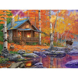 Bits and Pieces - 300 Piece Jigsaw Puzzle for Adults - 18" x 24" - Off The Grid - 300 pc Large Piece Fall Autumn Jigsaw by Bigelow Illustrations Bits and Pieces