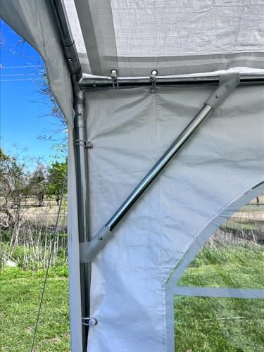 Delta 20'x20' Budget PE Tents Including 2 Free Bags for Parties, Outdoor Canopy Carpas para Fiestas, Wedding Party Tent with Waterproof Top & Removable Sidewalls for Patio Outdoor Events(B Model) DELTA